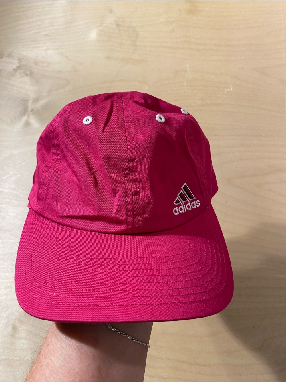 adidas Hot Pink Athletic Cap with Logo (SZ)